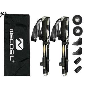 户外登山杖铝合金7075多功能伸缩可折叠爬山装 备超轻行山杖N85