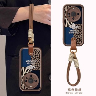 拼接豹纹星球适用华为mate60pro手机壳新款 11硅胶p60咖色小羊皮p70挂绳50全包防摔女 m50腕带m40美拉德nova12