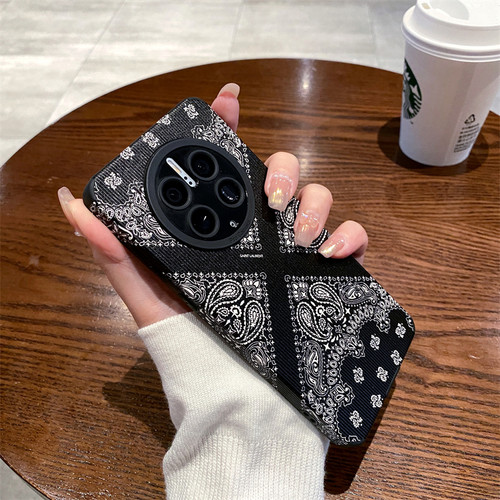 适用华为腰果轻奢皮纹简约时尚