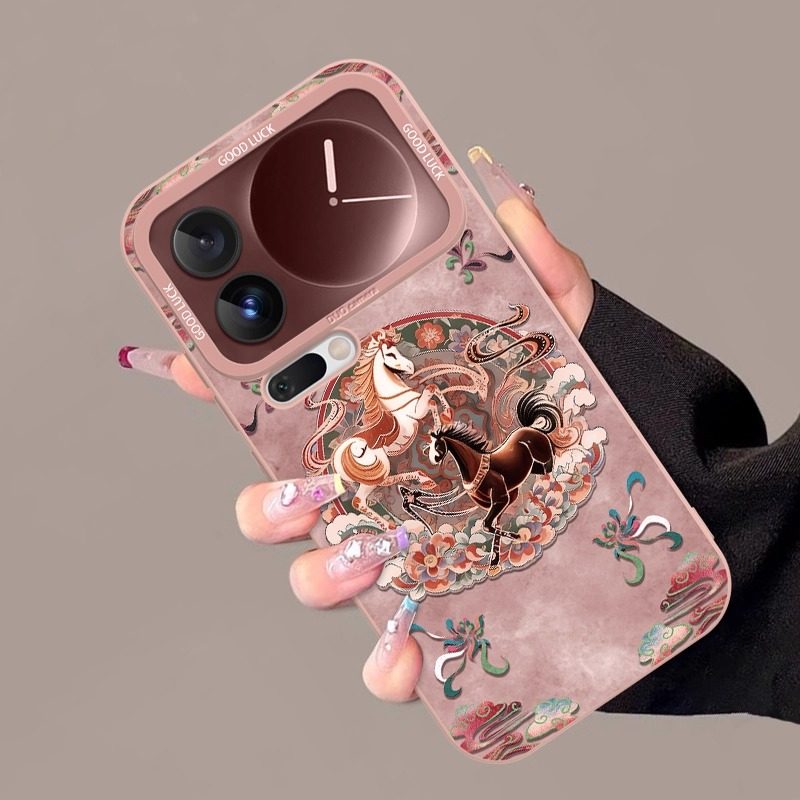 【进口液态硅胶】敦煌双马呈祥适用小米17promax手机壳17pro新款17pro女15pro超火14ultra轻国风13红米12全包,3C数码配件,手机保护套/壳,淘宝优惠券,粉丝福利购,淘宝优惠卷