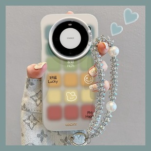 晕染彩色格子适用华为mate60pro手机壳个性 创意mate5040高级感pura70Ultra文字nova12好运11荣耀100女神90潮8