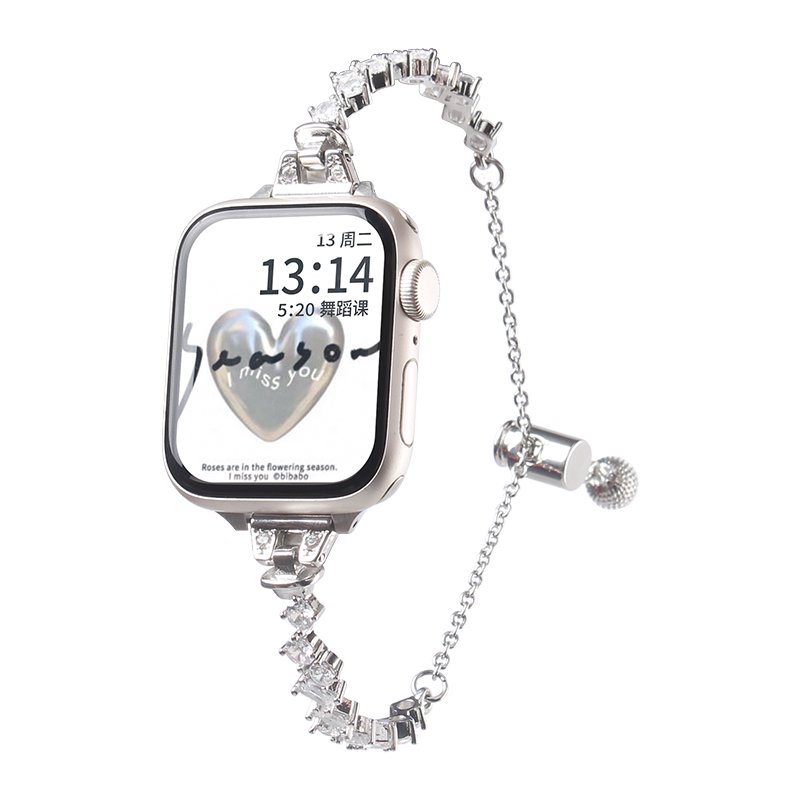 iwatchs10表带镶钻创意手镯女生