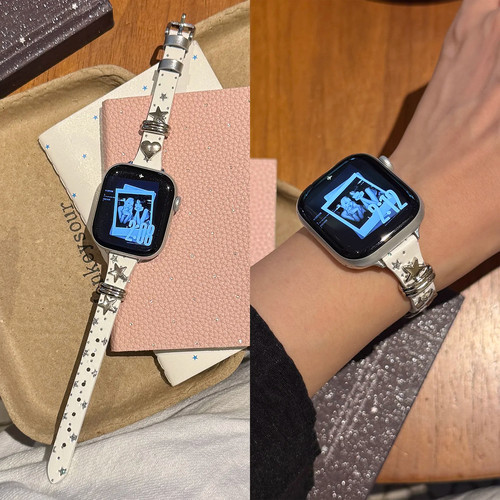 学长家新款星星间皮手表带女生