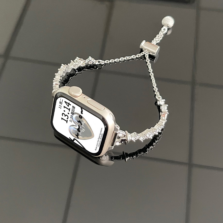 iwatchs10表带镶钻创意手镯女生