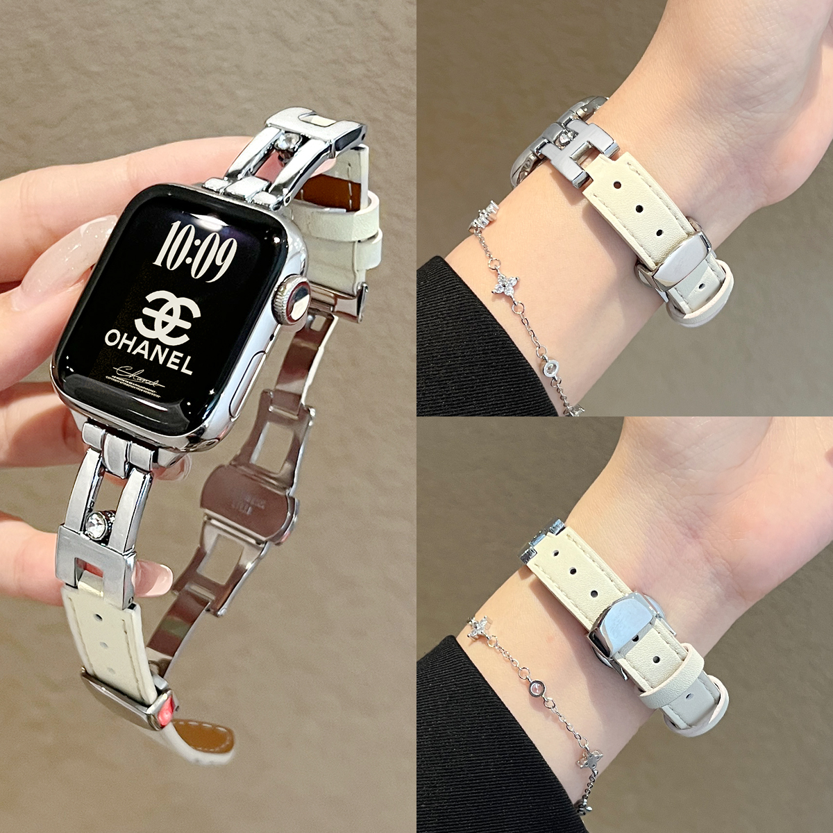 学长家新款滑扣间皮表带女生时尚