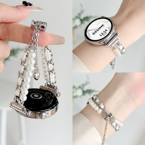 学长家夏季新款珍珠手链表带轻奢