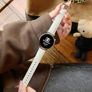 秋冬高级感 watchgt5智能运动表链3pro女士高端精致真皮腕表荣耀2专用watch2女款 适用华为watch gt6手表带新款