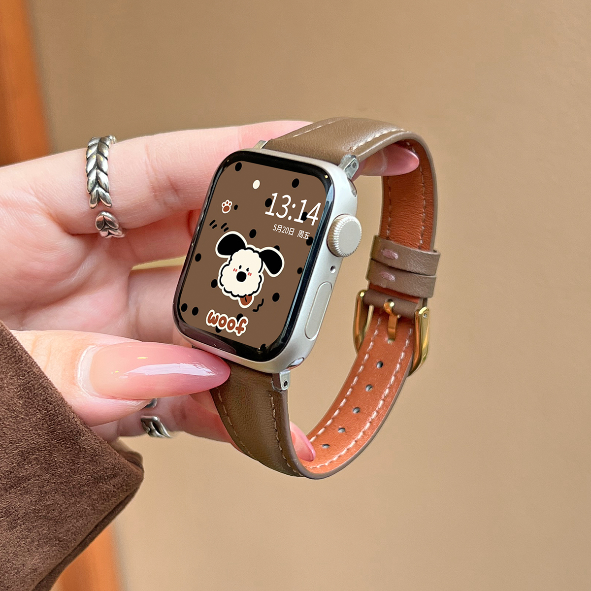 学长家新款超纤小蛮腰秋冬表带