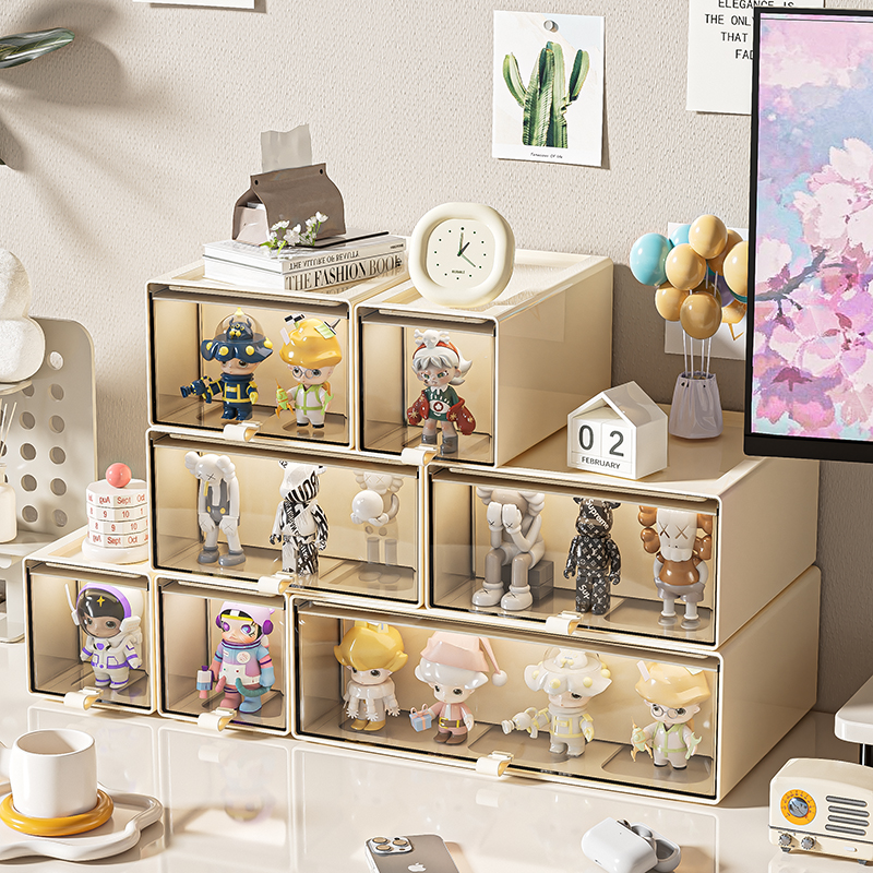 桌面盲盒收纳展示架手办展示盒