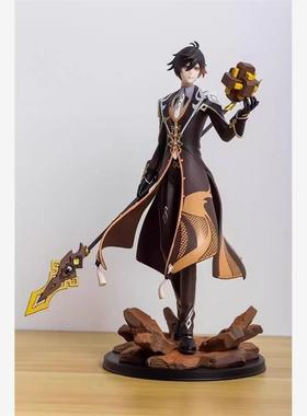 钟离手办原神手版周边魈甘雨胡桃男生生日礼品车载桌面摆件玩具