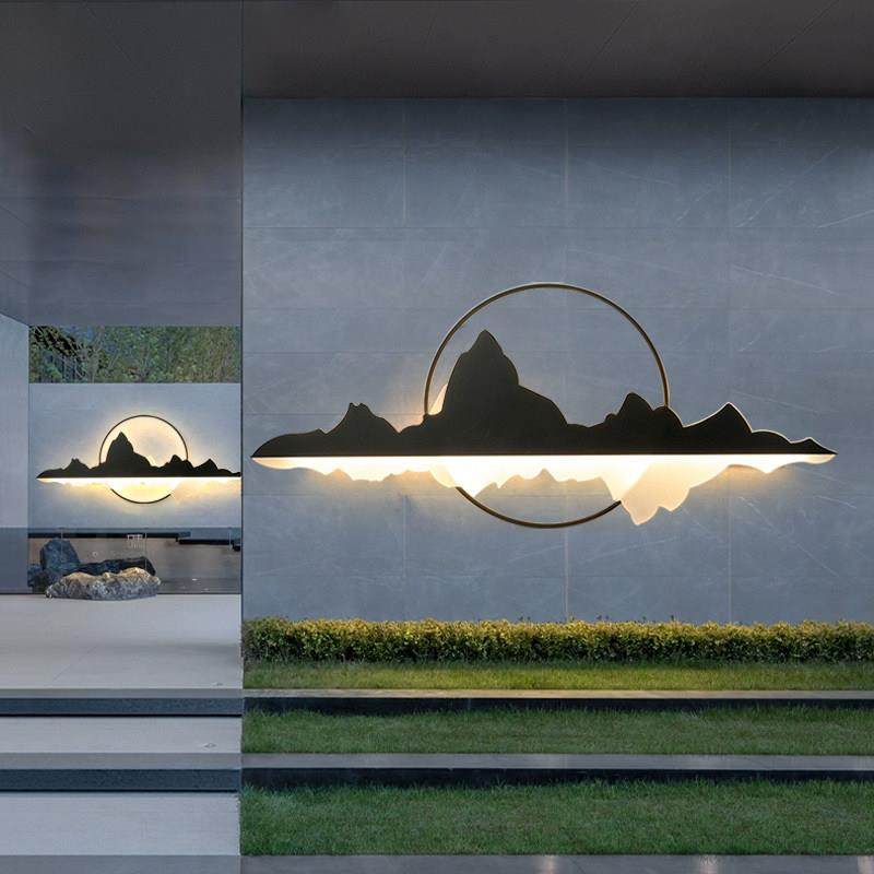 新中户式外壁灯院防庭园林影壁水景观灯太阳能围墙别墅造景壁灯,家装灯饰光源,户外壁灯,淘宝优惠券,粉丝福利购,淘宝优惠卷