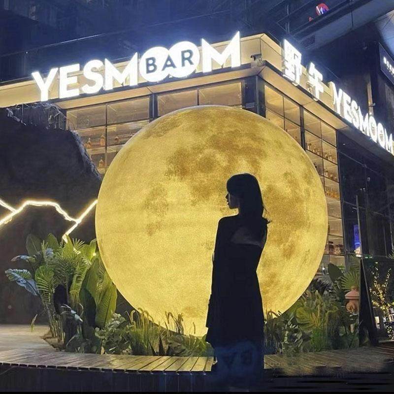 LED发光月灯户太阳能草坪庭院月亮灯台露花园球氛外围XC超大月球,家装灯饰光源,草坪灯,淘宝优惠券,粉丝福利购,淘宝优惠卷