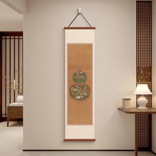 新式葫芦中挂25051902高级入户玄关装饰画电视走背画景墙壁画廊过