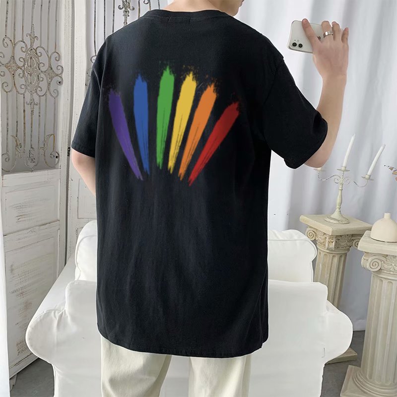 2021 summer new colorful printed short sleeve T-shirt