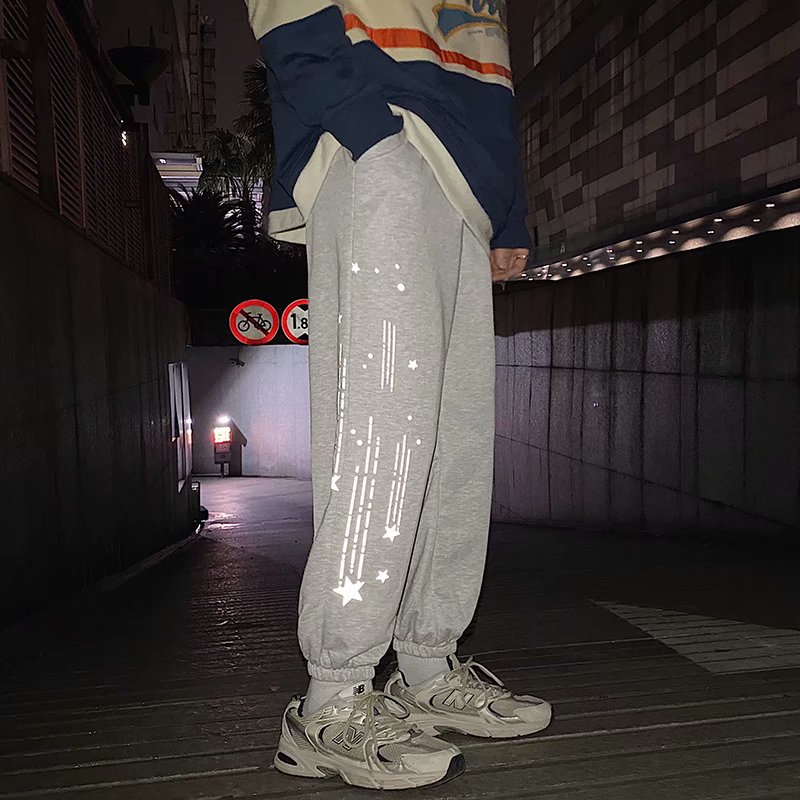 Hong Kong style fried Street Plush meteor large casual pants