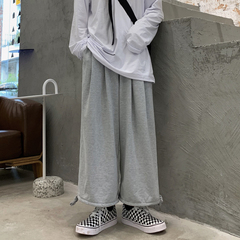 New Harajuku ins retro trend Leggings loose wide leg pants sports casual pants for men and women