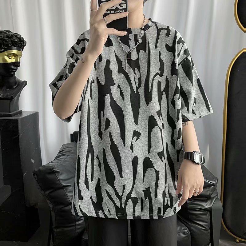 2021 new fashion brand Zebra Print short sleeve T-shirt for men and women