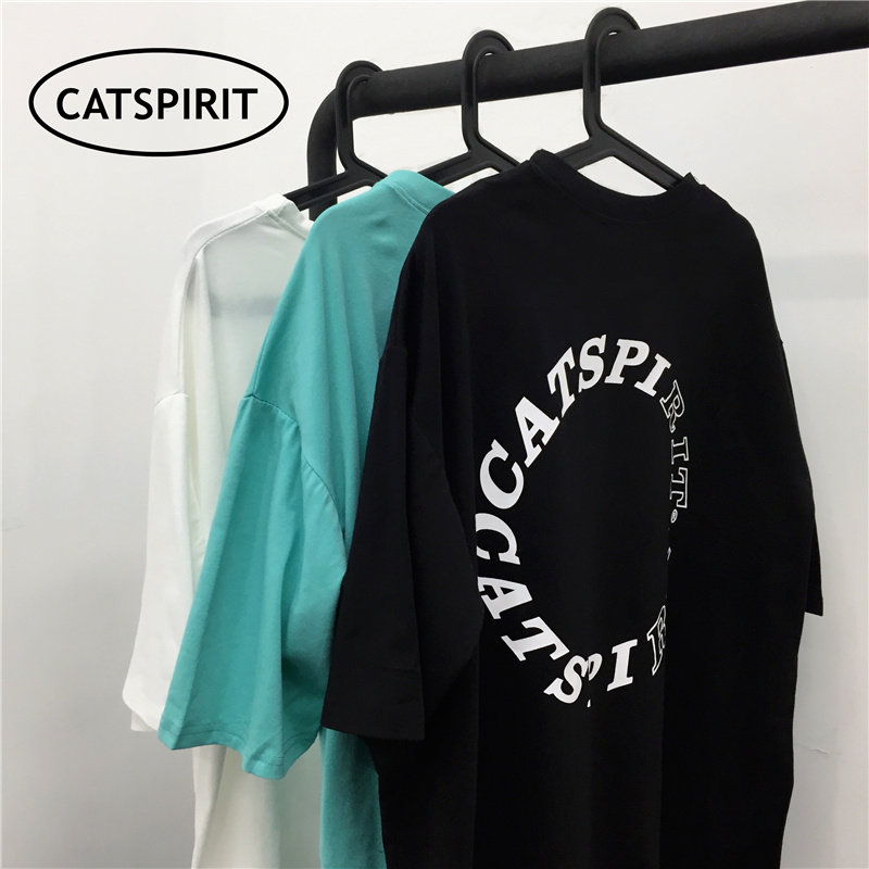 Original 2021 new ins Harajuku Korean version simple letter printing loose short sleeve T-shirt for men and women