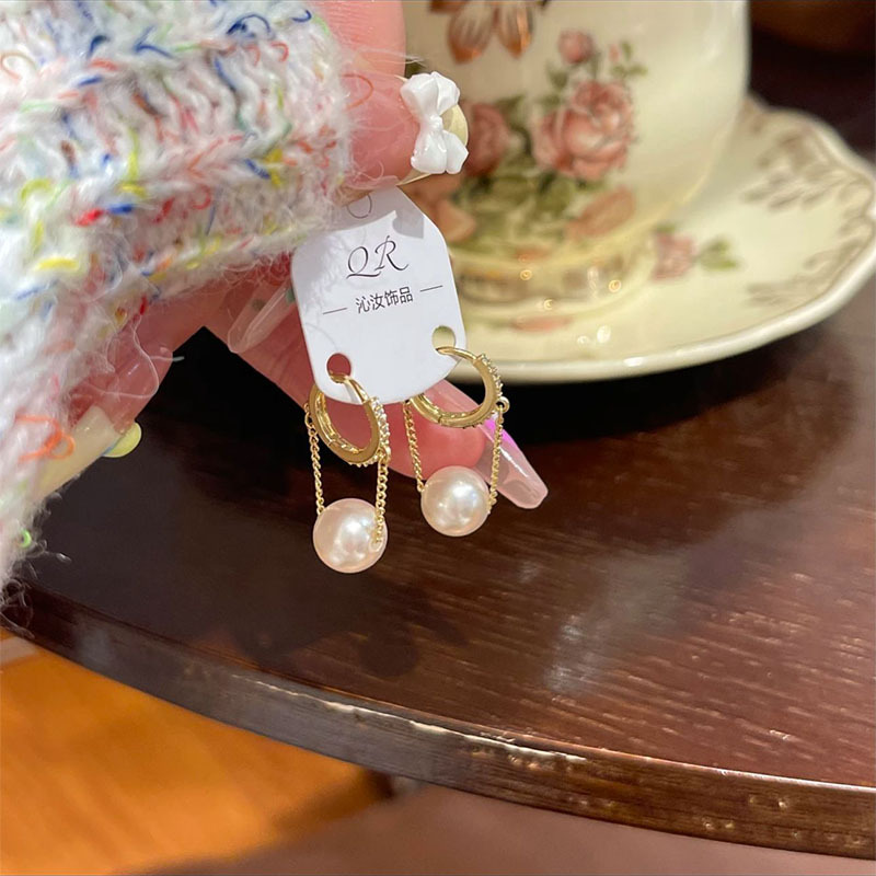 新款高级感时尚气质百搭珍珠耳饰设计感显脸瘦耳环爆款耳饰女L292