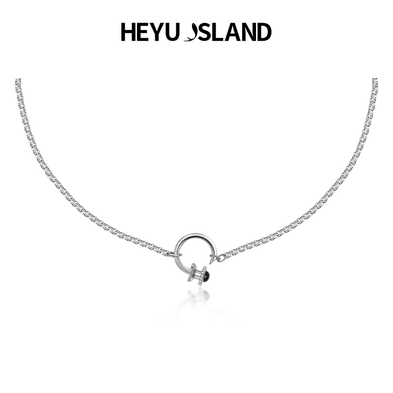 李耕耘同款黑鱼岛黑玛瑙项链