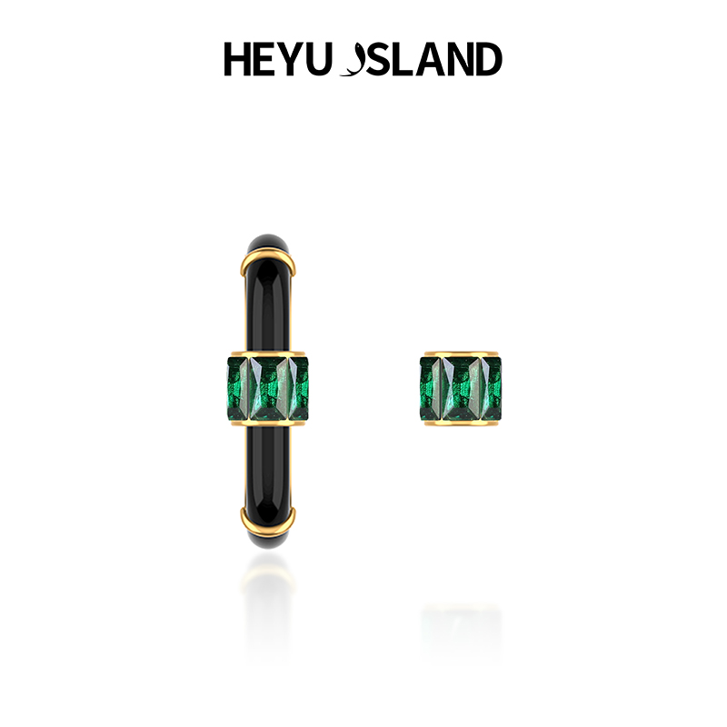 镀金耳环HEYUISLAND/黑鱼岛轻奢