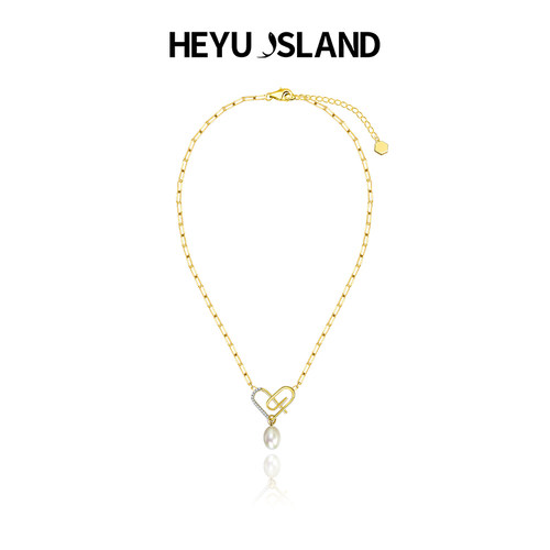 HEYUISLAND爱心珍珠锁骨链