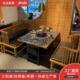 无烟大理石韩式 自助烤涮一体火锅烧烤桌餐厅烤肉桌椅下排烟烤肉桌