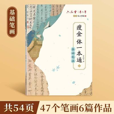 瘦金体入门-基础笔画硬笔练字贴