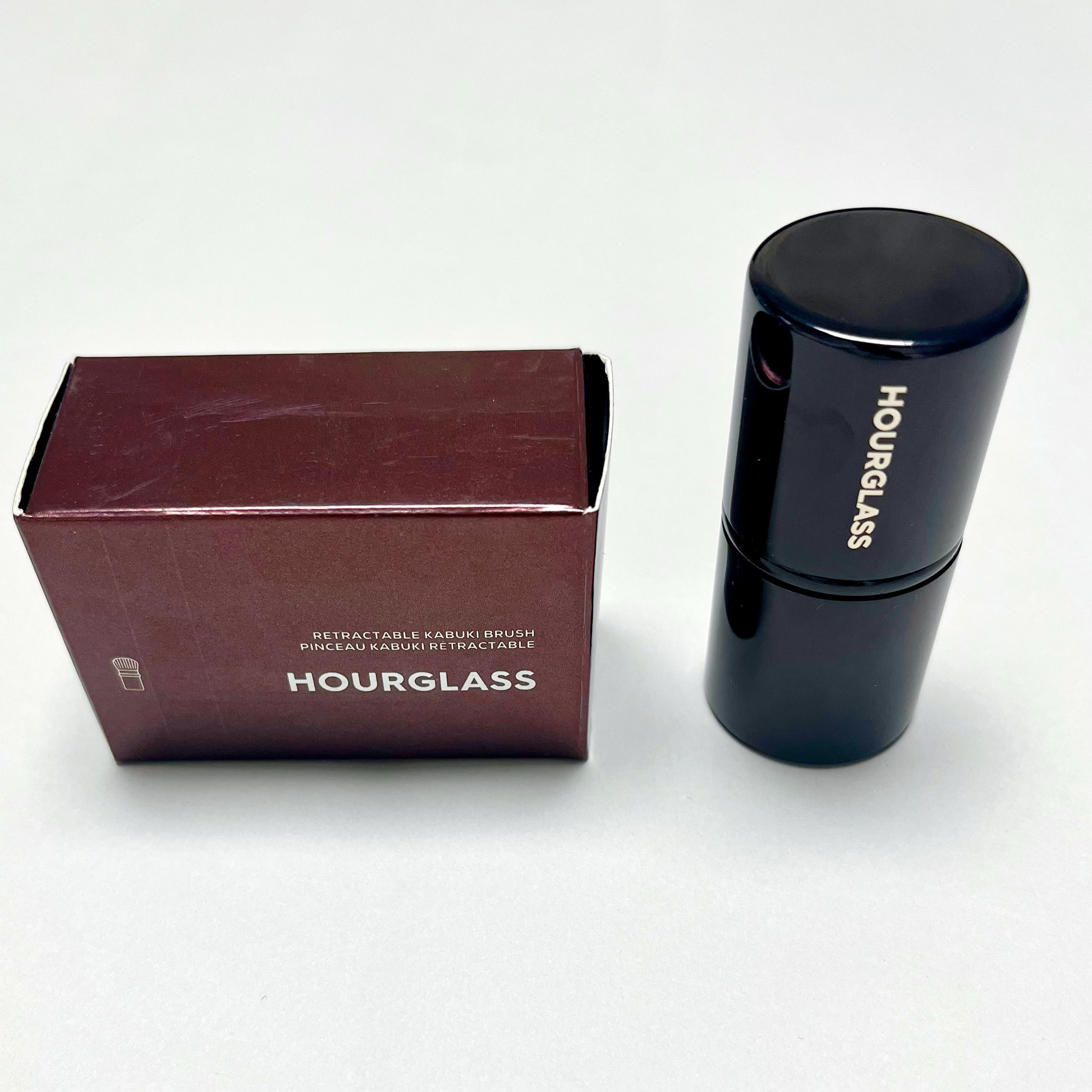 Hourglass original packaging! Hourglass telescopic with lid, foundation brush, mineral foundation brush, powder powder brush, mini portable