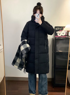 2025冬季新款棉衣女中长款宽松加厚保暖外套时尚防寒女士棉袄