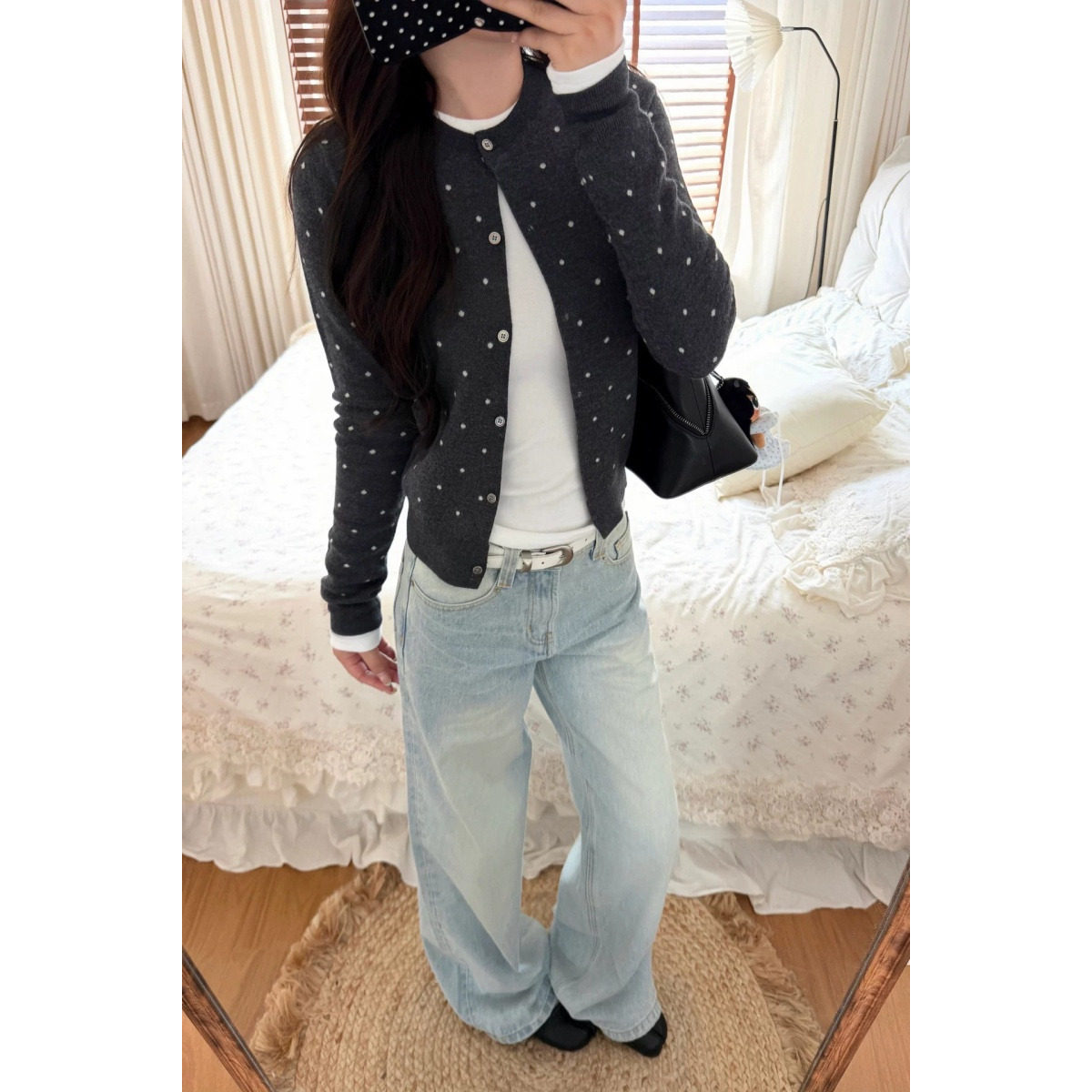 韩系甜辣修身显瘦针织上衣女