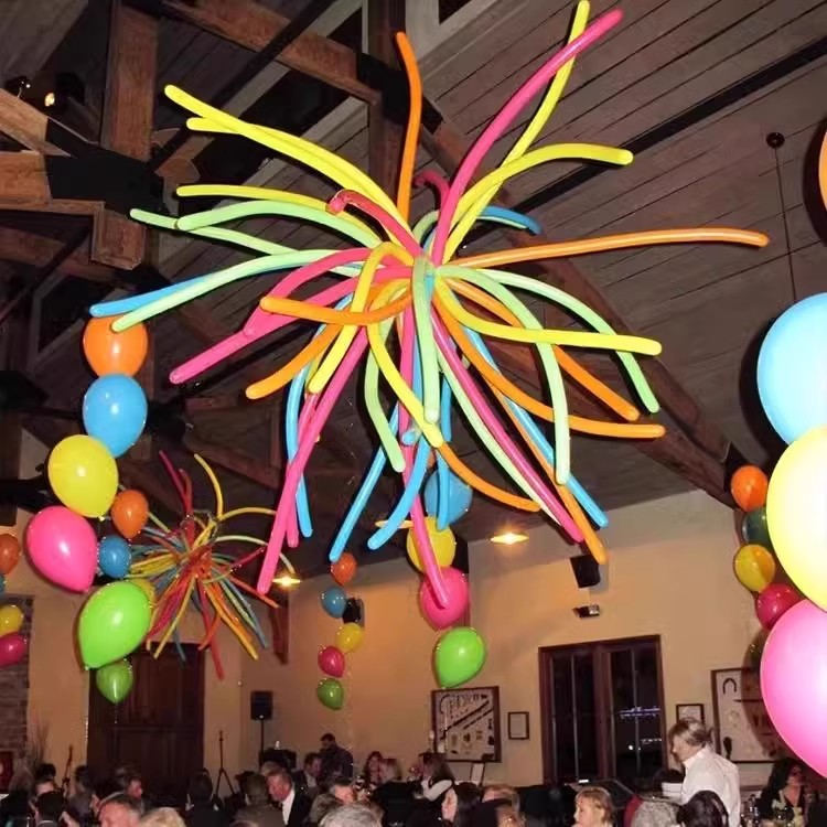 气球烟花生日派对主题策划开学教室场景布置装饰260长条魔术气球