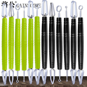 将公厨房雕刻刀双头不锈钢V划线U拉刻刀O掏刀厨师果蔬雕花刀工具