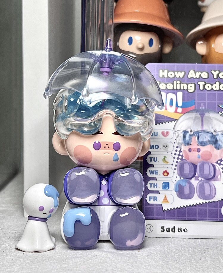 pinojelly今天的心情怎么样系列popmart泡泡玛特盲盒手办开心可爱