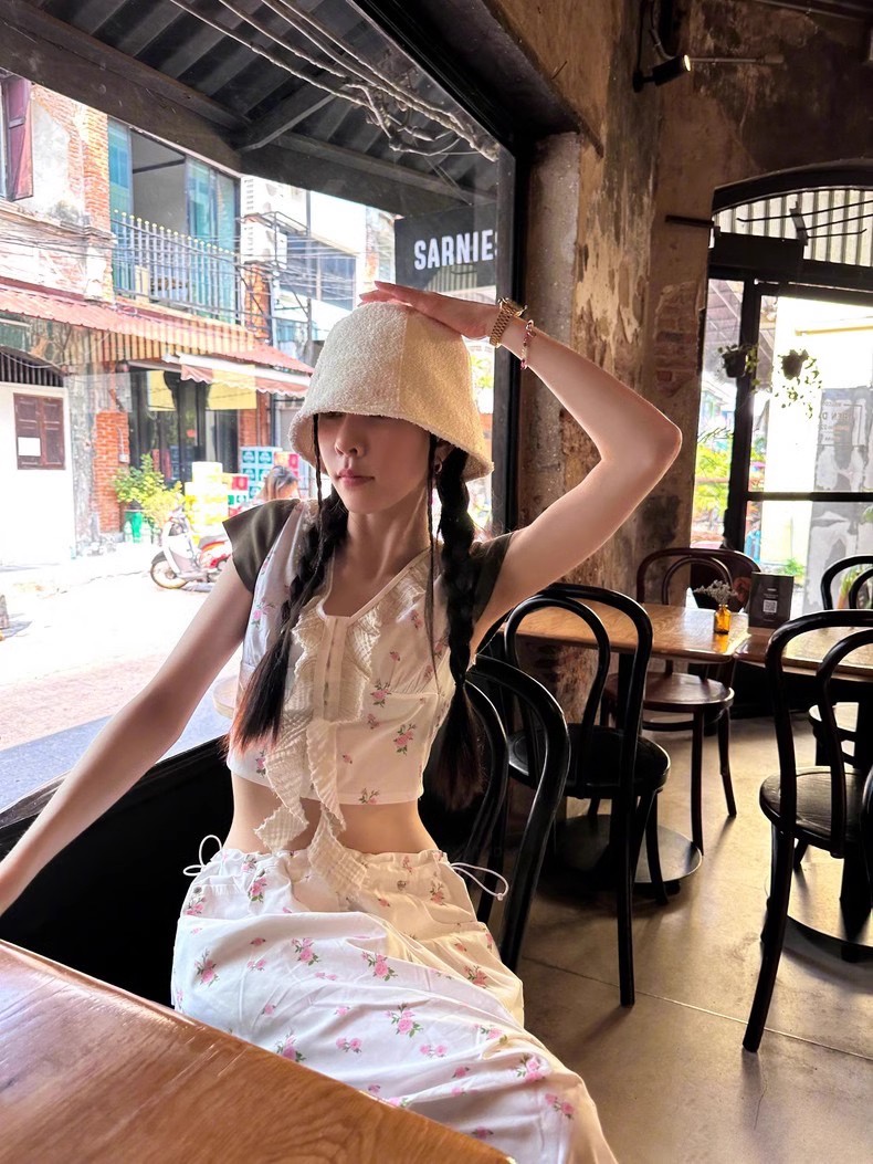 TheopenProduct长裤碎花休闲裤