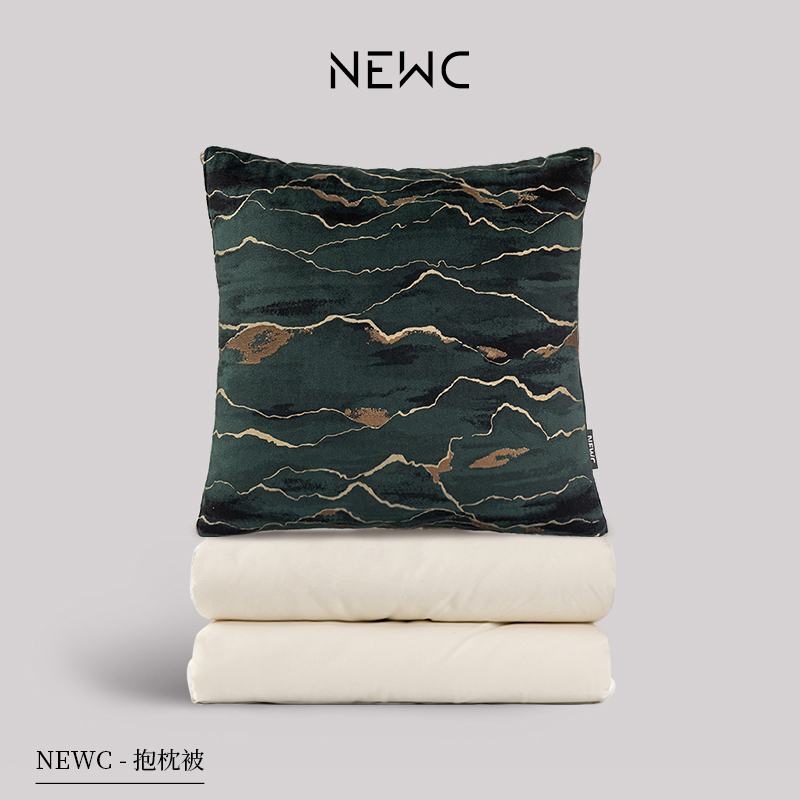 新宸优品纯棉抱枕被子两用