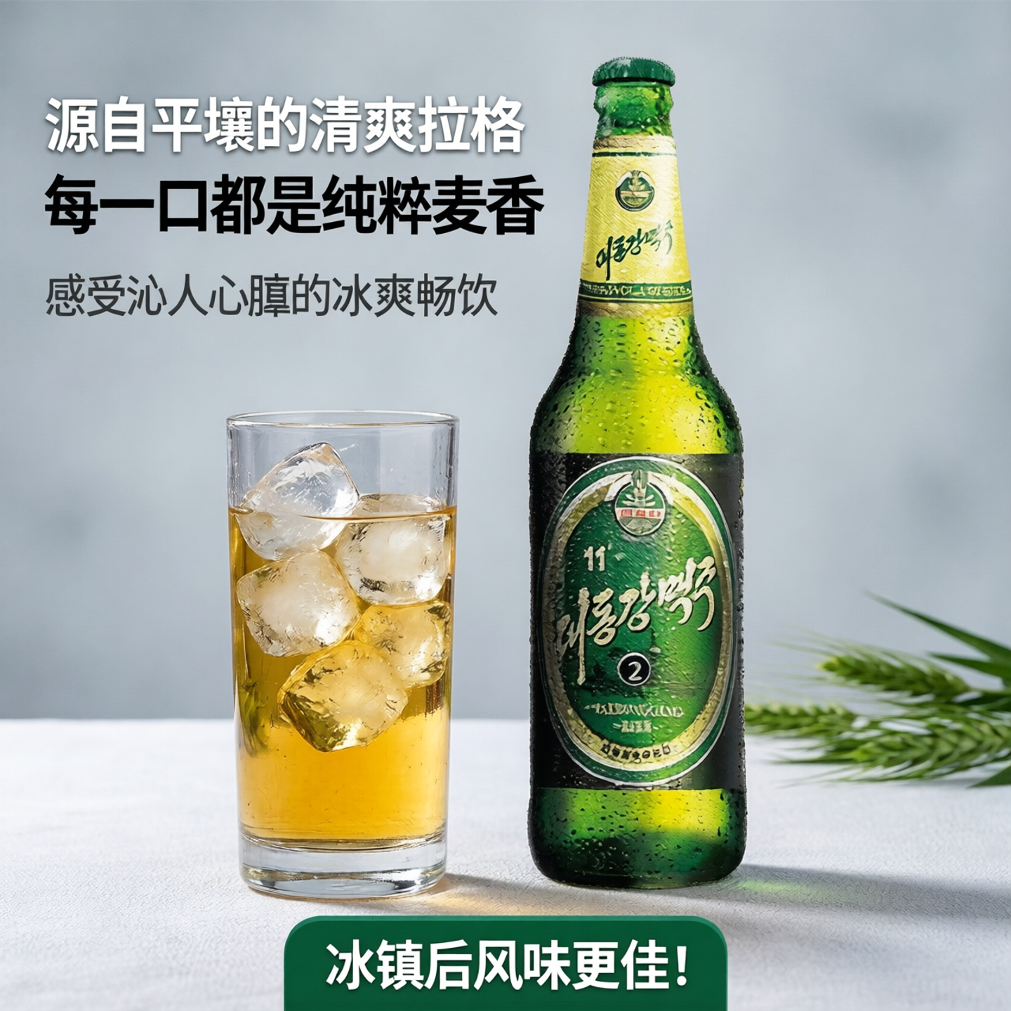 新日期大同江啤酒朝鲜进口1号平壤特产12瓶清爽拉格精酿整箱包邮