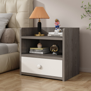 床头柜简约现代家用卧室小型床边柜子置物架ins简易迷你出租房用