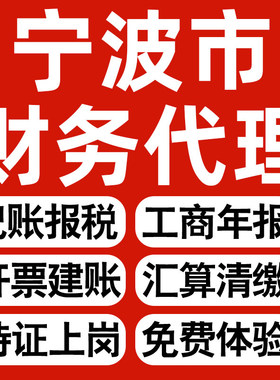 宁波企业代办记账报税公司财税年度汇算清缴代申报个体户逾期异常