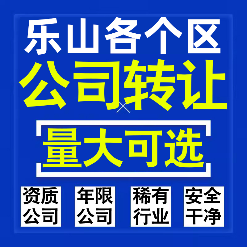 乐山公司股权转让收购买科技贸易教育传媒咨询类公司营业执照注册