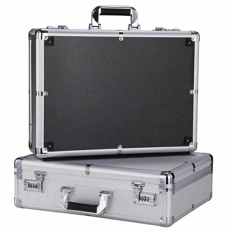 新款直销上锁的储物箱贵重物品带锁收纳盒密码保险盒子收银钱箱小