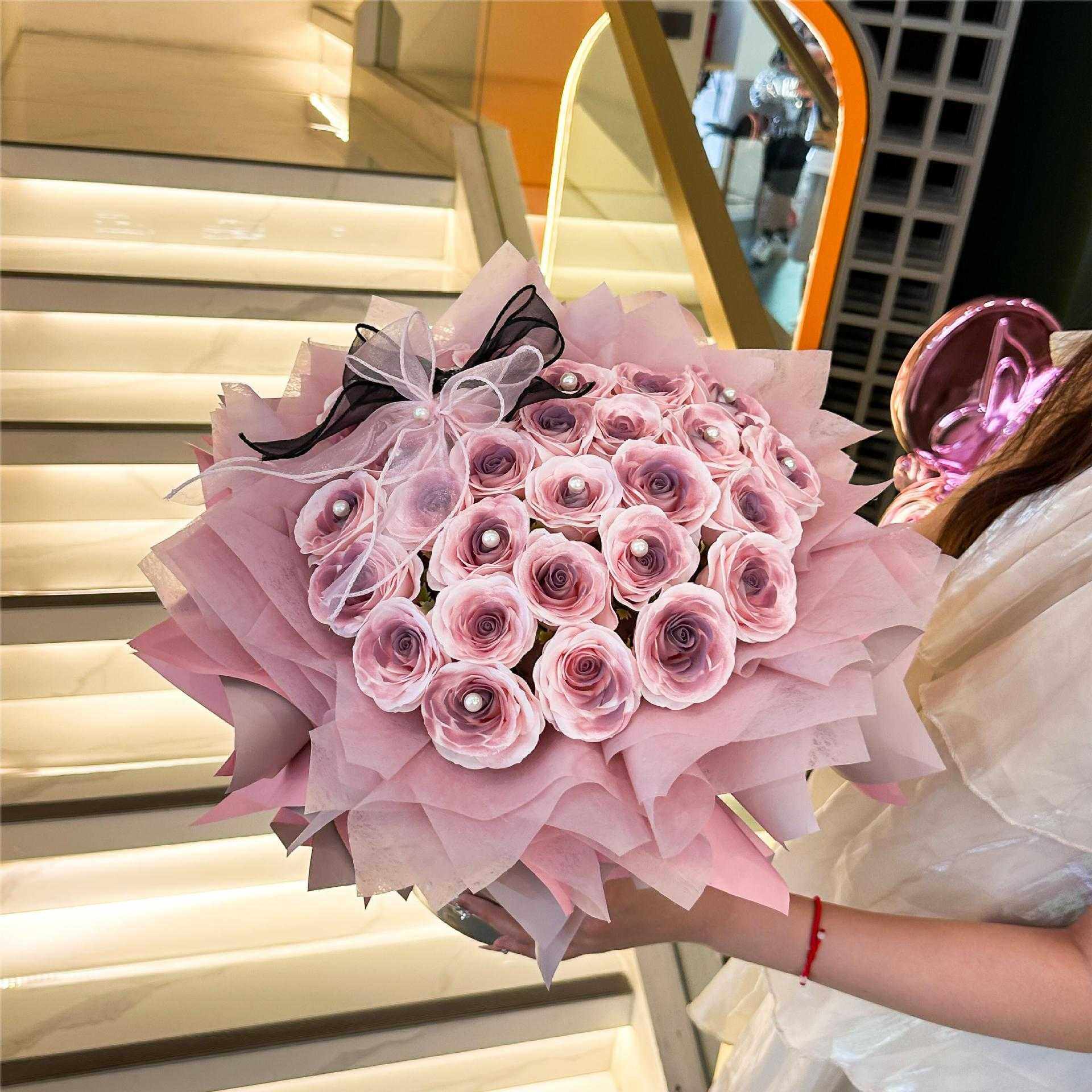 新款直销乌梅子酱抱抱桶永生玫瑰花束香皂花生日礼物送女生七夕节