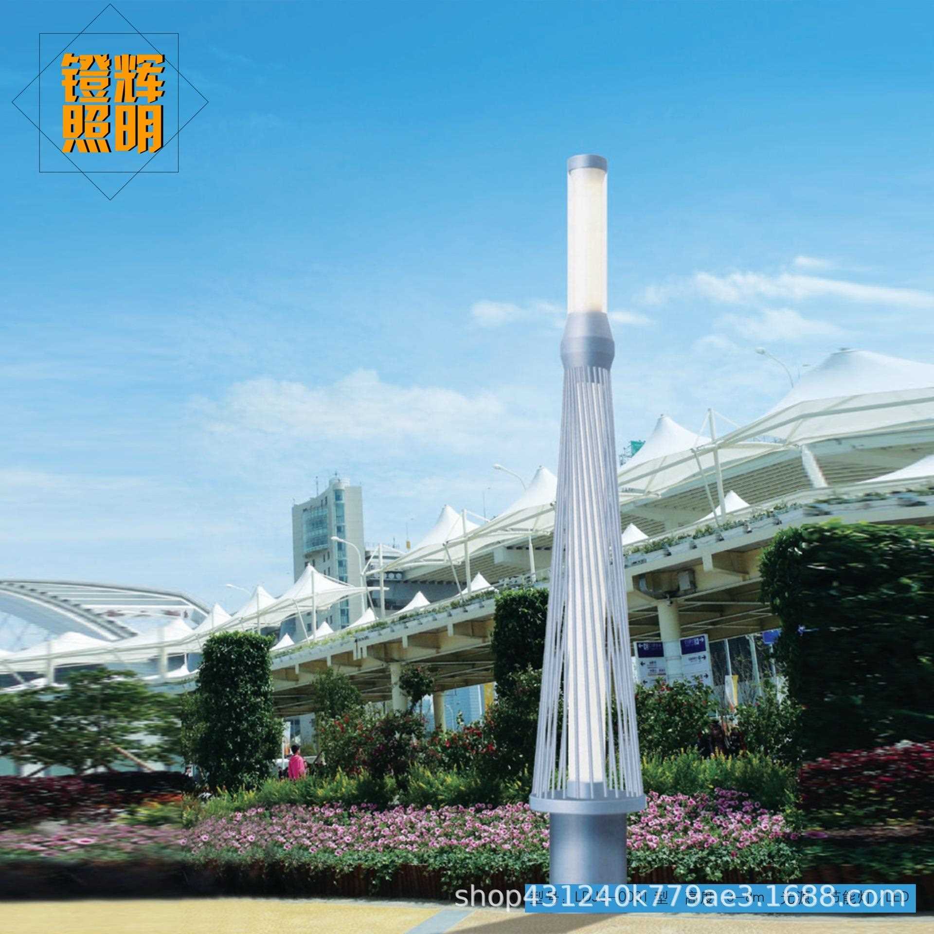 新款直销户外照明中式特色方形LED景观灯园林广场美化立柱防水景
