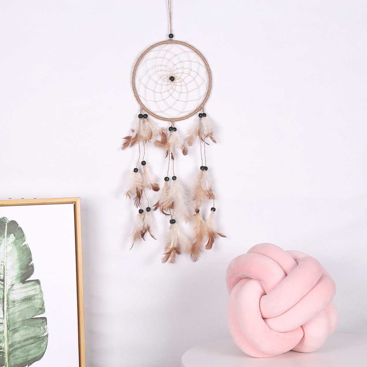 新款直销麻绳手工编织家居装饰捕梦网壁挂壁饰复古风家居装饰捕梦