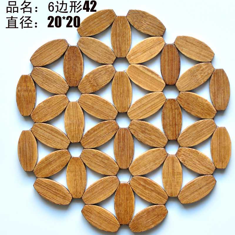 新款直销竹制隔热垫餐桌垫方形竹垫子碗垫桌垫锅垫防热垫盘垫茶杯