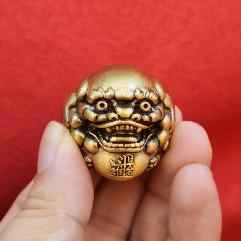 新款直销黄铜貔貅摆件手把件随身盘玩解压装饰文玩把玩件皮丘男士