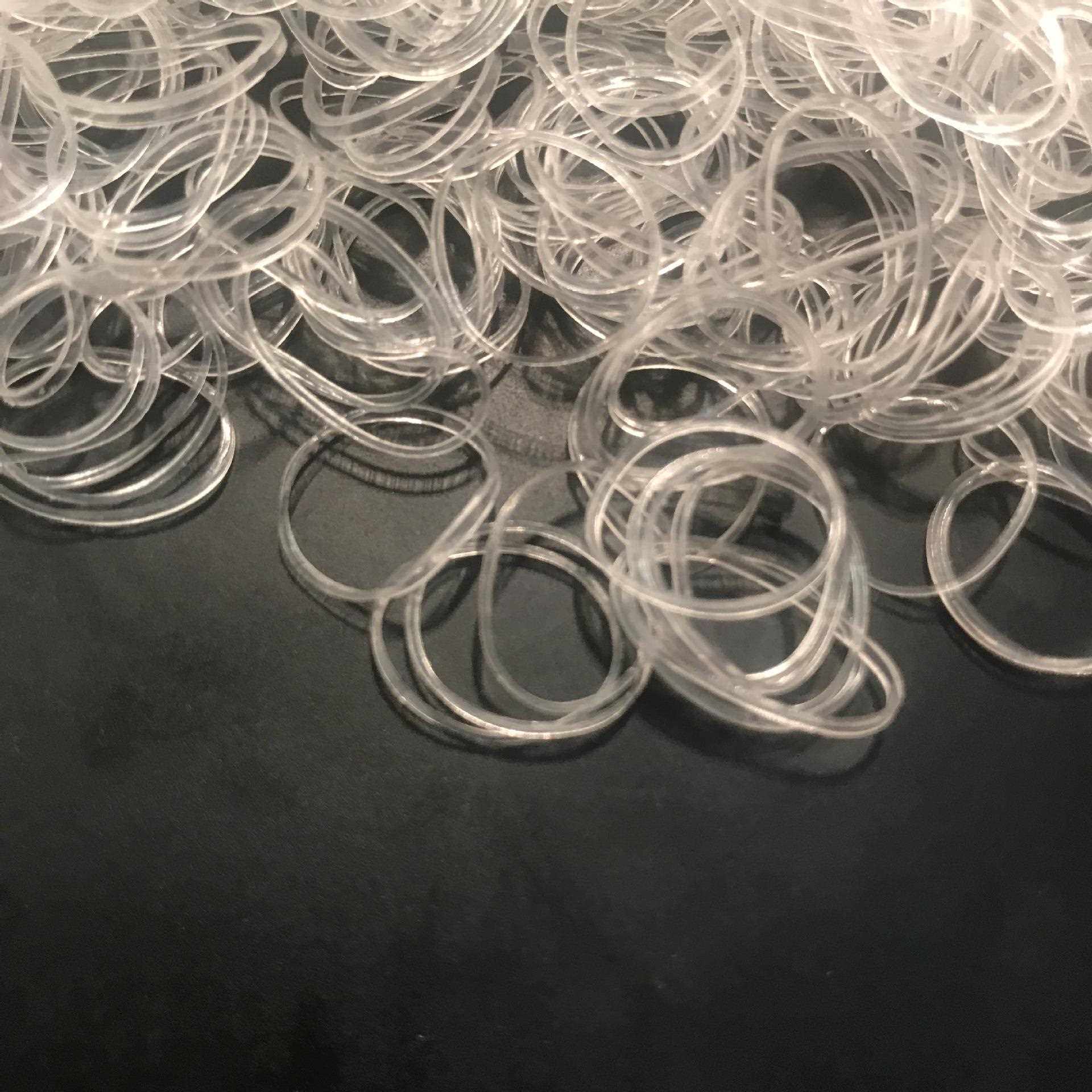 新款直销透明橡皮圈 发饰 发绳 儿童捆头发橡皮筋 MB-8024 直径1.