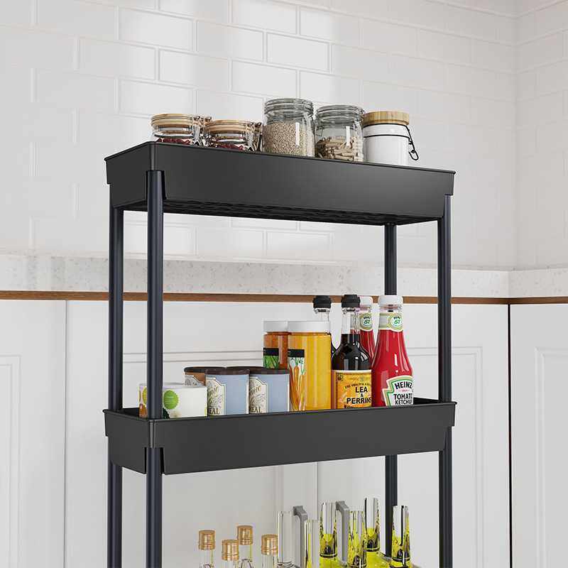 新款直销卫生间浴室夹缝收纳置物架厨房窄柜冰箱洗衣机客厅落地式,厨房/烹饪用具,调料置物架,淘宝优惠券,粉丝福利购,淘宝优惠卷