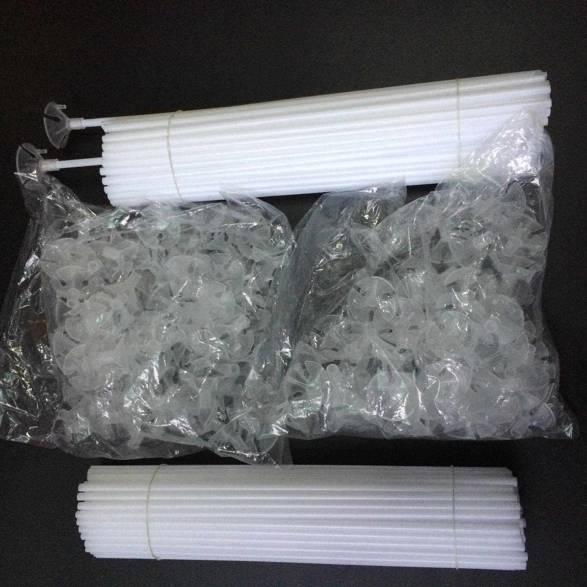 新款直销气球托杆透明塑料加硬气球杆35厘米长度大量气球托杆