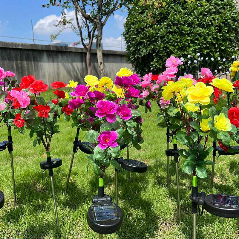 新款直销新品跨境亚马逊太阳能杜鹃花灯草坪庭院户外景观氛围LED,家装灯饰光源,草坪灯,淘宝优惠券,粉丝福利购,淘宝优惠卷